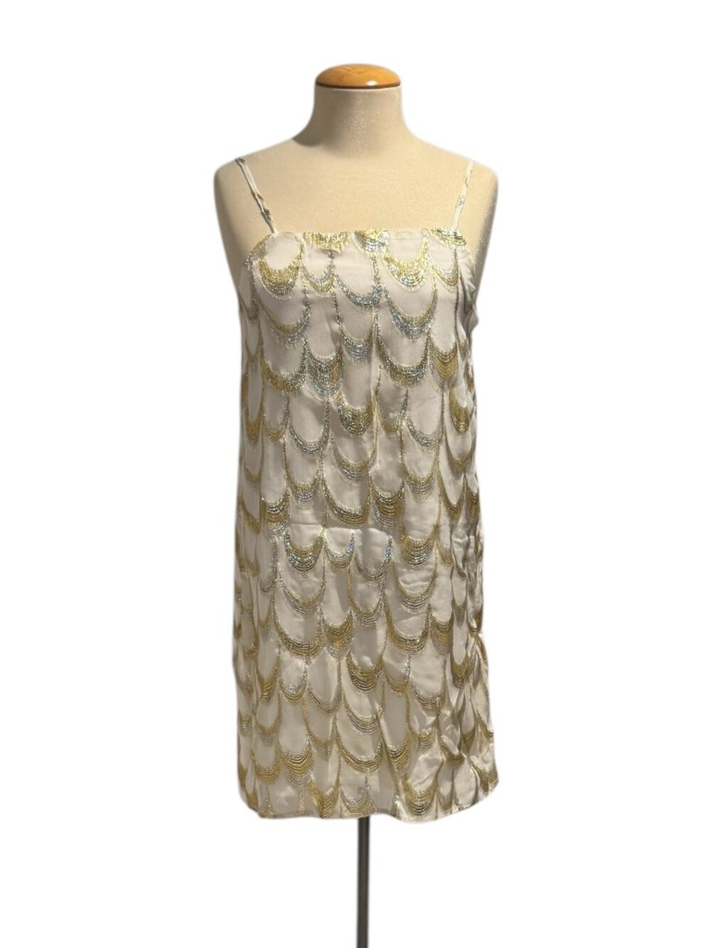 STORIA white and gold dress - sm